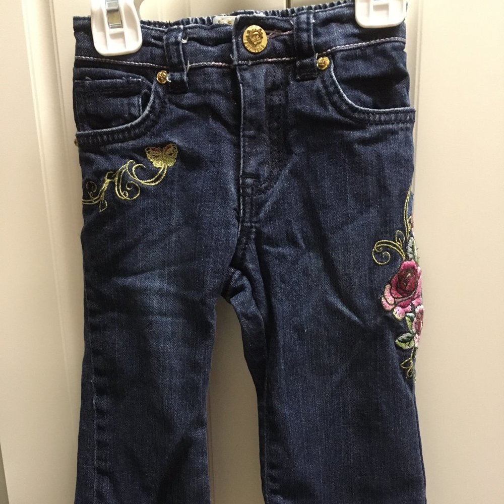 Children's Place 18 mo Butterfly Flower Jeans CUTE